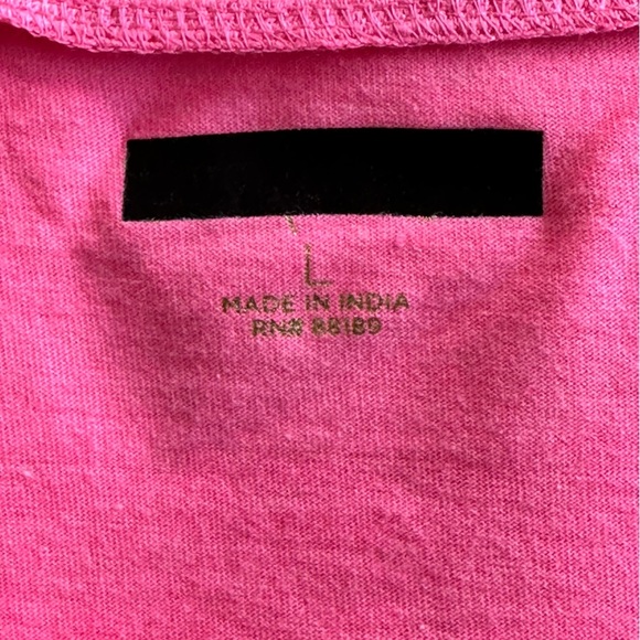 NEW LILLY PULITZER Agee Tank Top Eyelet Ladder Lace Detail Hot Pink Size Large - Picture 5 of 7